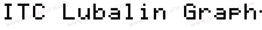 ITC Lubalin Graph字体转换